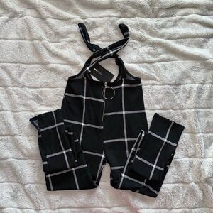 Black bodycon jumpsuit